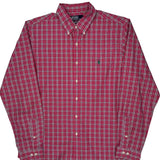 Polo By Ralph Lauren Checked Shirt - Large Red Cotton