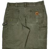 Carhartt Carpenter Trousers - 36W 30L Green Cotton
