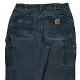 Carhartt Carpenter Trousers - 30W 28L Dark Wash Cotton
