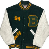 94 Ripon Athletic Varsity Jacket - Medium Yellow Leather