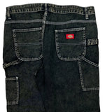 Dickies Carpenter Pants - 34W US 10 Black Cotton