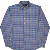 Ralph Lauren Checked Shirt - XL Blue Cotton