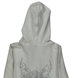Harley Davidson Graphic Hoodie - XS White Cotton