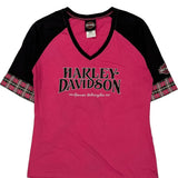 Harley Davidson Graphic T-Shirt - Large Black Cotton Blend