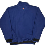 Chaps Ralph Lauren 1/4 Zip - Small Blue Cotton Blend