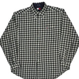 Tommy Hilfiger Checked Shirt - Large Black Cotton