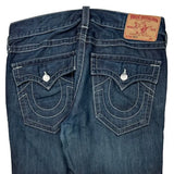 True Religion Contrast Stitch Jeans - 34W 30L Dark Wash Cotton