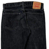 Levis 505 Jeans - 32W 32L Black Cotton