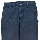 Carhartt Carpenter Trousers - 34W 33L Blue Cotton
