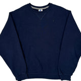 Russell Athletic Sweatshirt - Medium Navy Cotton Blend