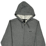 Oakley Hoodie - Large Gray Cotton Blend