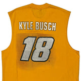 Kyle Busch Nascar Tank Top - XL Yellow Cotton