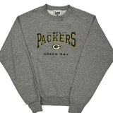 Green Bay Packers Lee Sport Nfl Sweatshirt - Large Grey Cotton Blend