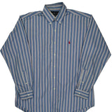 Blake Ralph Lauren Striped Shirt - Medium Blue Cotton