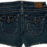 True Religion Denim Shorts - 26W US 0 Blue Denim