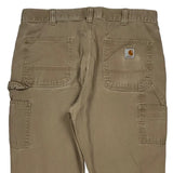 Carhartt Double Knee Carpenter Pants - 36W 30L Khaki Cotton