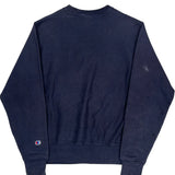Reverse Weave Champion Sweatshirt - Small Navy Cotton