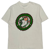 Single Stitch University Of Ireland Unbranded Graphic T-Shirt - Medium White Cotton