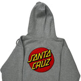Santa Cruz Hoodie - Medium Grey Cotton Blend