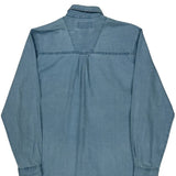 Wrangler Denim Shirt - Medium Blue Cotton