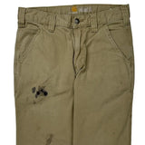 Carhartt Carpenter Trousers - 30W 32L Khaki Cotton