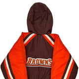 Age 10-12 Cleveland Browns Nfl Football Jacket - Medium Brown Polyester