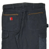 Wrangler Cargo Pants - 36W 32L Navy Cotton