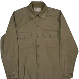 Dickies Shirt - Medium Khaki Cotton