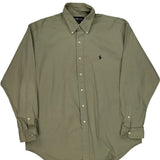 Blake Ralph Lauren Shirt - Large Green Cotton