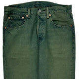 Levis Jeans - 31W 29L Green Cotton