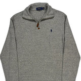 Polo By Ralph Lauren 1/4 Zip - Medium Gray Cotton