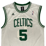 Boston Celtics Adidas Nba Jersey - Large White Polyester