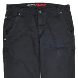 Flex Dickies Carpenter Pants - 34W 32L Black Cotton Blend