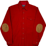 Made In USA Pendleton Shirt - Medium Red Virgin Wool