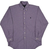Ralph Lauren Checked Shirt - Medium Purple Cotton