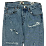501 Levis Jeans - 30W 30L Light Wash Denim