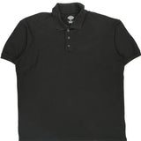 Dickies Polo Shirt - XL Black Cotton Blend