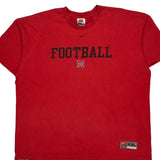 Nebraska Cornhuskers Nike Football T-Shirt - 2XL Red Cotton