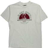 Silver Dollar Casino Delta Single Stitch T-Shirt - XL White Cotton