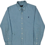 Ralph Lauren Checked Shirt - Large Blue Cotton