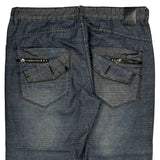 Fusai Hip Hop Jeans - 36W 28L Grey Denim