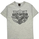 Richmond Harley Davidson Graphic T-Shirt - XL Gray Cotton