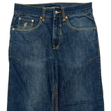 Colorful Stitching Rocawear Hip Hop Jeans - 33W 31L Blue Denim