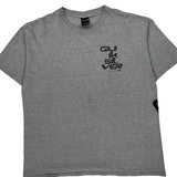 Quiksilver Graphic T-Shirt - Large Gray Cotton