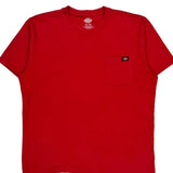 Dickies T-Shirt - XL Red Cotton