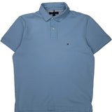 Tommy Hilfiger Polo Shirt - Medium Blue Cotton
