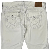 True Religion Denim Shorts - 42W 12L White Cotton