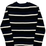 Age 10-12 Polo By Ralph Lauren Striped Sweater - Medium Navy Cotton
