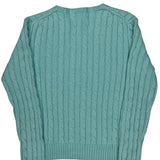 Polo By Ralph Lauren Cable Knit Sweater - Large Blue Cotton