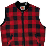 Dickies Checked Gilet - Small Black Cotton